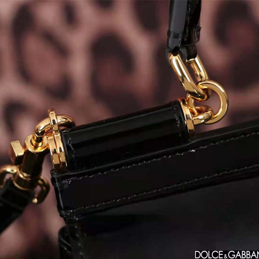 Dolce Gabbana D&G Women Medium Sicily Handbag-Black 5 Dolce Gabbana D&G Women Medium Sicily Handbag-Black - Image 5
