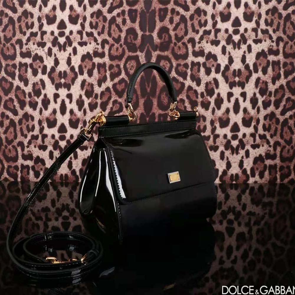 Dolce Gabbana D&G Women Medium Sicily Handbag-Black 4 Dolce Gabbana D&G Women Medium Sicily Handbag-Black - Image 4