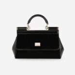 Dolce Gabbana D&G Women Small Sicily Handbag-Black