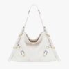 Givenchy Women Medium Voyou Bag in Leather-White