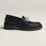 Hermes Women Hot Loafer in Calfskin-Black