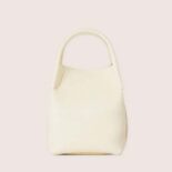 Loro Piana Women Micro Bale Bag in Calfskin Leather-White