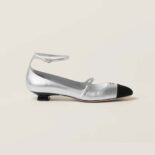 Miu Miu Women Mordoré Nappa Leather and Grosgrain Pumps