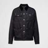 Prada Men Re-Nylon Blouson Jacket-Black