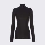 Prada Women Jersey Turtleneck Top-Black