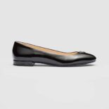Prada Women Patent Leather Ballerinas-Black
