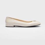 Prada Women Patent Leather Ballerinas-White