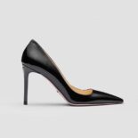 Prada Women Patent Leather Pumps-Black