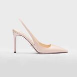 Prada Women Patent Leather Slingbacks-Pink