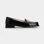 Roger Vivier Women Metal Buckle Morsetto Loafers in Patent Leather