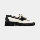 Roger Vivier Women Viv' Rangers Strass Buckle Loafers in Fabric