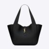 Saint Laurent YSL Women Bea in Grained Leather-Black