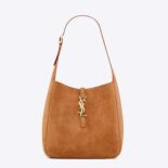 Saint Laurent YSL Women Le 5 à 7 Supple Small in Suede-Brown