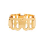 Balenciaga Women Hourglass Bracelet in Gold Brass