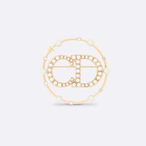 Dior Women Clair D Lune Brooch Gold-Finish Metal