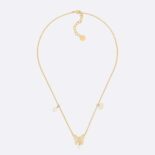 Dior Women Métamorphose Necklace Gold-Finish Metal and White Resin Pearls