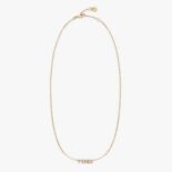 Fendi Women Signature Necklace Gold-colored