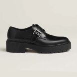 Hermes Men Happen Derby Shoe-Black