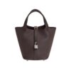 Hermes Women Picotin Lock 18cm in Cowhide leather-Black