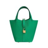 Hermes Women Picotin Lock 18cm in Cowhide leather-Green