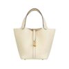 Hermes Women Picotin Lock 18cm in Cowhide leather-White