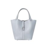 Hermes Women Picotin Lock 22cm in Cowhide leather-Blue