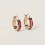 Miu Miu Women Enameled Metal Earrings