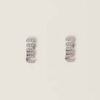 Miu Miu Women Metal Earrings with Crystals