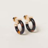 Miu Miu Women Plexiglas and Metal Earrings