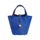 Hermes Women Picotin Lock 18cm in Cowhide leather-Navy