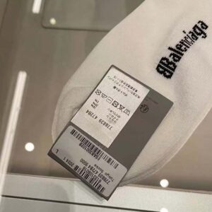 Balenciaga Unisex Tokyo Soccer Socks in White Cotton