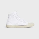 Celine Unisex As-02 Mid Low Lace-up Celine Alan Sneakers with Triomphe Patch in Calfskin