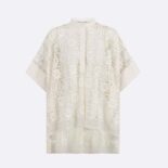 Dior Women Blouse Ecru Technical Cotton Lace