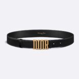Dior Women D-Fence Belt Black Smooth Calfskin-B0385CVWU