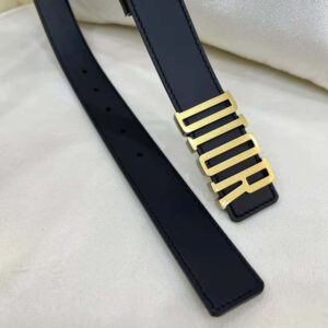 Dior Women D-Fence Belt Black Smooth Calfskin-B0385CVWU