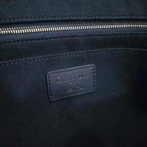 Dior Women Medium Dior Book Tote Blue Dior Oblique Embroidery and Calfskin