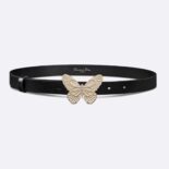 Dior Women Métamorphose Belt Black Ultrasmooth Calfskin 20 MM-Gold