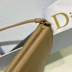 Dior Women Saddle Shoulder Pouch Biscuit Goatskin