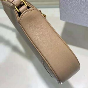 Dior Women Saddle Shoulder Pouch Biscuit Goatskin