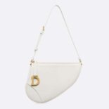 Dior Women Saddle Shoulder Pouch Latte Goatskin