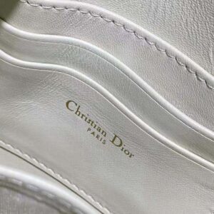 Dior Women Saddle Shoulder Pouch Latte Goatskin