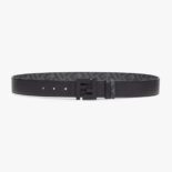 Fendi Men FF Belt Black Leather Reversible