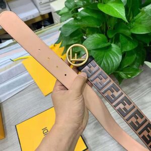 Fendi Women F is Fendi Belt Brown FF leather-8C0585A5TLF13VK