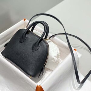 Hermes Unisex Bolide 1923 Bag in Epsom Calfskin-BlackGold