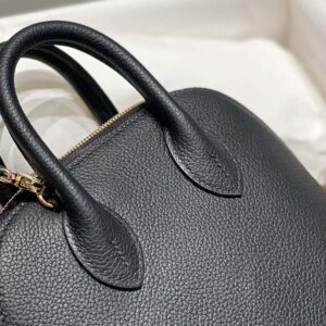 Hermes Unisex Bolide 1923 Bag in Epsom Calfskin-BlackGold