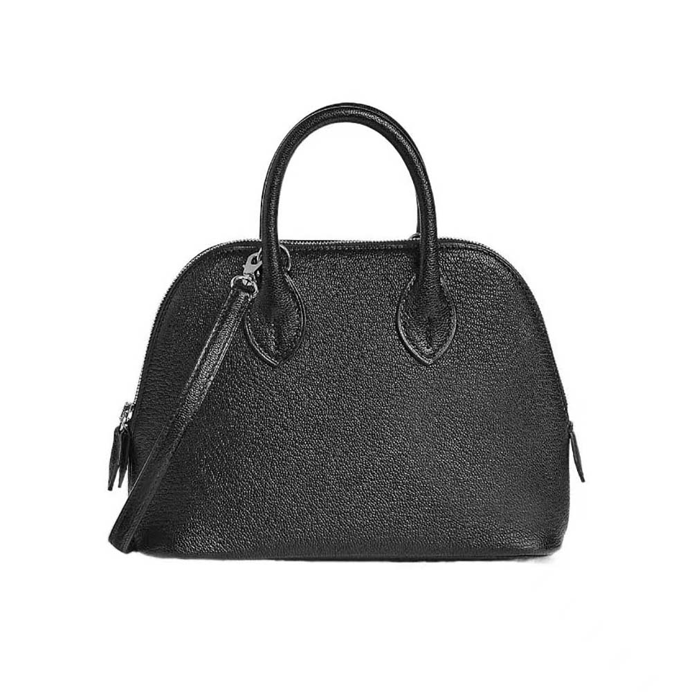 Hermes Unisex Bolide 1923 Bag in Epsom Calfskin-Black/Silver