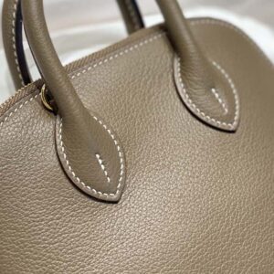 Hermes Unisex Bolide 1923 Bag in Epsom Calfskin-BrownGold