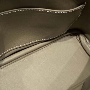 Hermes Unisex Bolide 1923 Bag in Epsom Calfskin-BrownGold