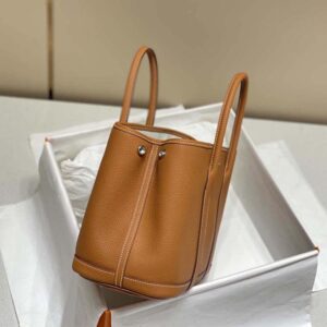 Hermes Unisex Garden Party 30 Voyage Bag-Brown