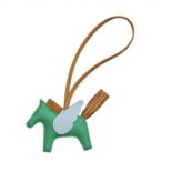 Hermes Unisex Rodeo Pegase MM Charm-Blue